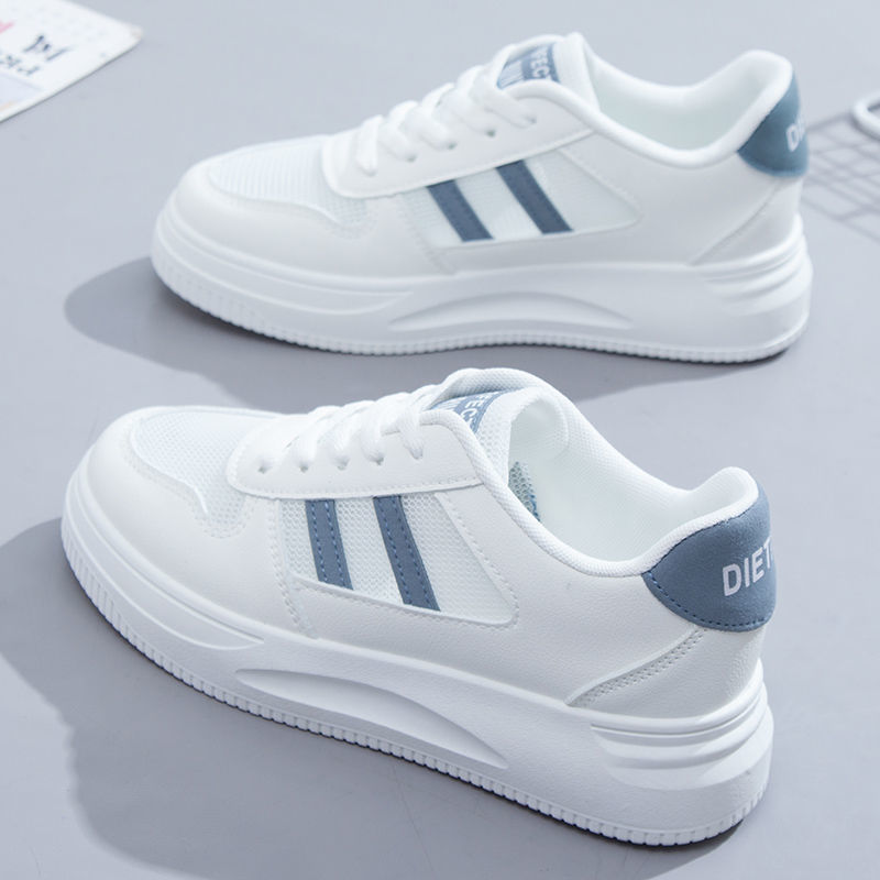 Zapatillas deportivas casuales de cuero blancas