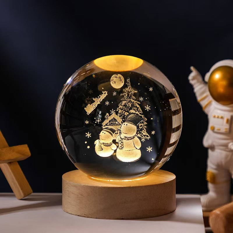 Lampara de noche con proyeccion de cielo estrellado .