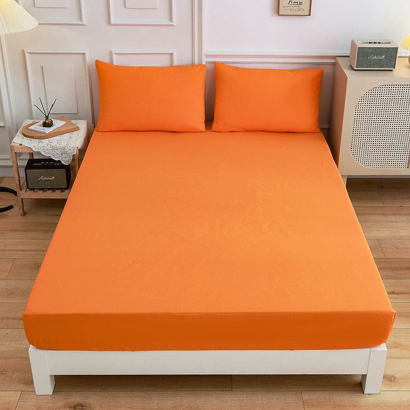 Sábanas de algodón para estudiantes, sábana ajustable, funda de almohada