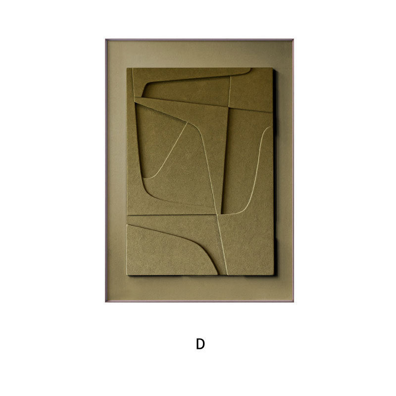 Pintura colgante geométrica Morandi de estilo silencioso abstracto tridimensional