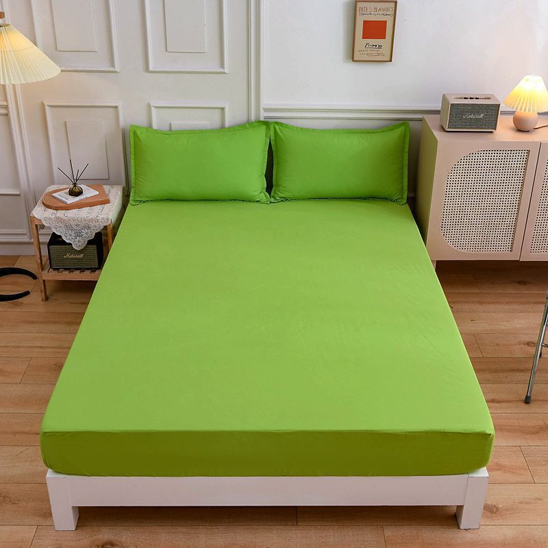Sábanas de algodón para estudiantes, sábana ajustable, funda de almohada