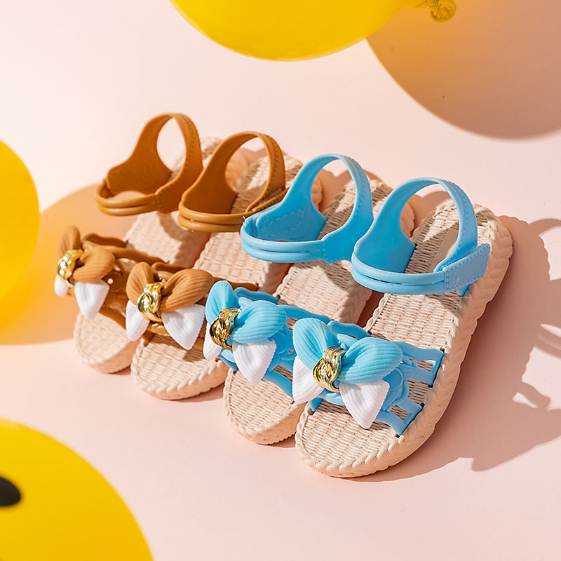 Sandalias de suela suave para playa de moda de verano para niñas