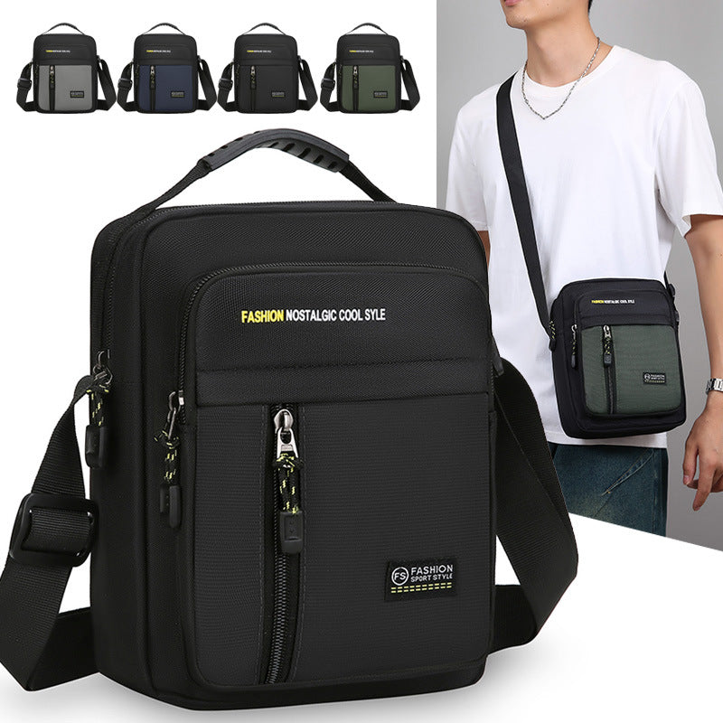 Bolso bandolera informal de un solo hombro para hombre