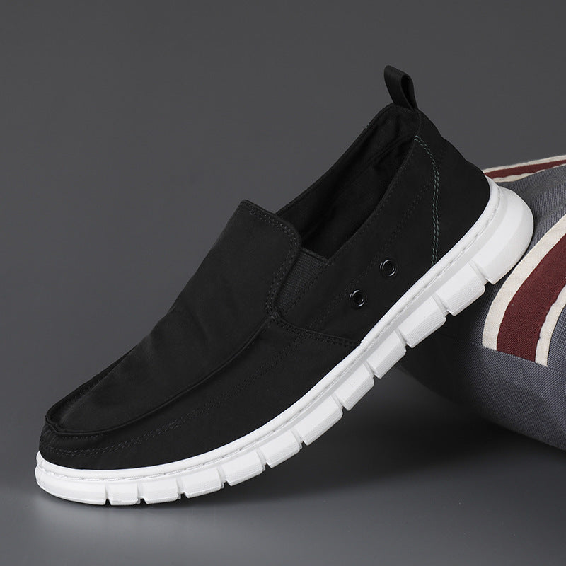 Zapatos de cuero para hombre modernos, con suela de goma .
