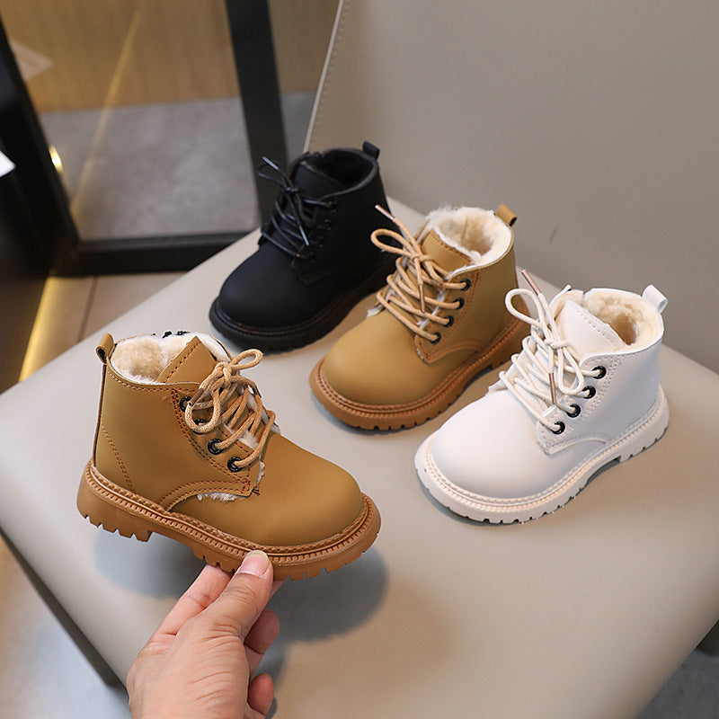 Botas Martin de algodón con cremallera lateral para niños