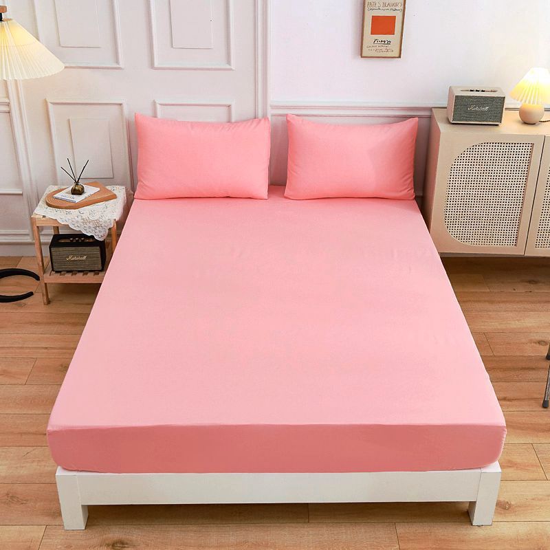 Sábanas de algodón para estudiantes, sábana ajustable, funda de almohada