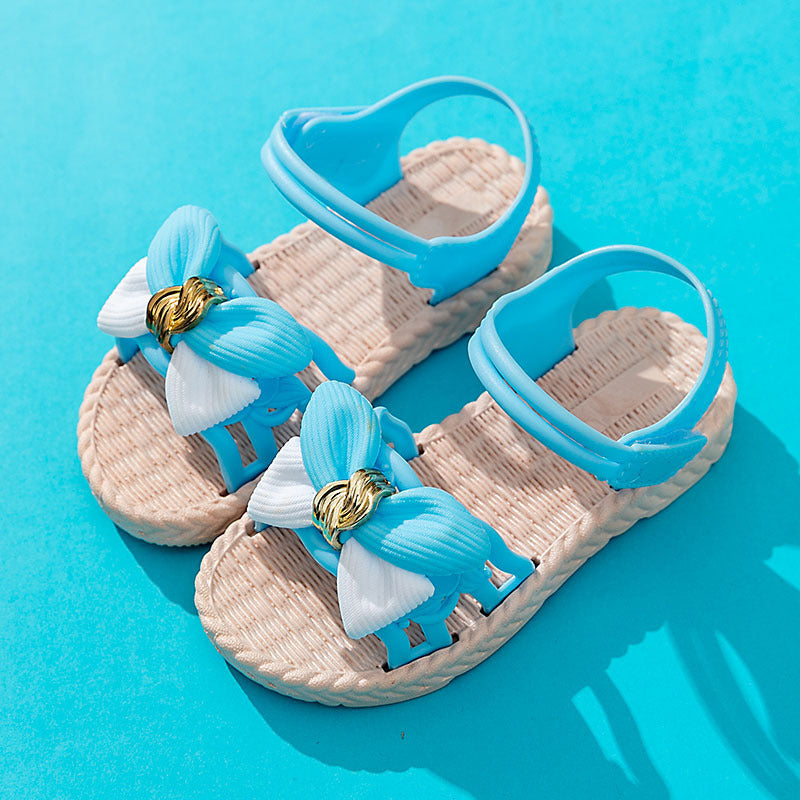 Sandalias de suela suave para playa de moda de verano para niñas