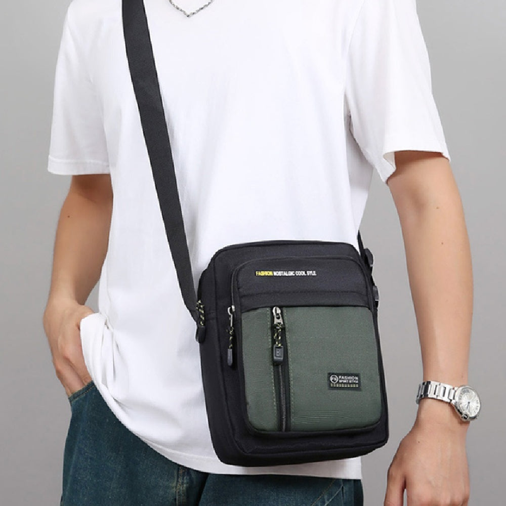Bolso bandolera informal de un solo hombro para hombre