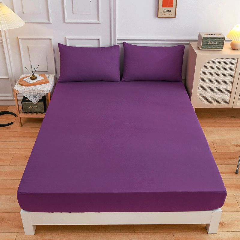 Sábanas de algodón para estudiantes, sábana ajustable, funda de almohada