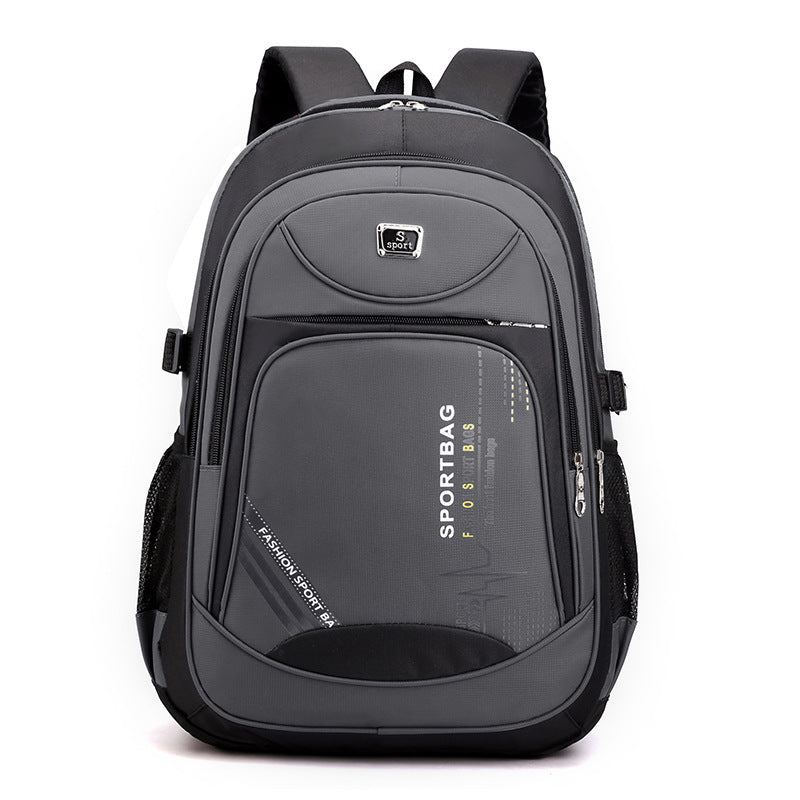 Mochila para hombre, moderna, de viaje, de color liso.