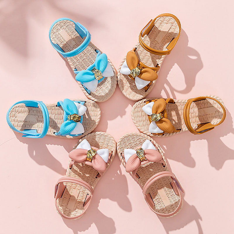 Sandalias de suela suave para playa de moda de verano para niñas