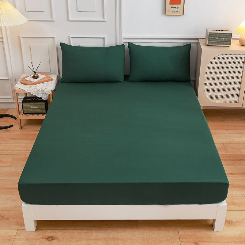 Sábanas de algodón para estudiantes, sábana ajustable, funda de almohada